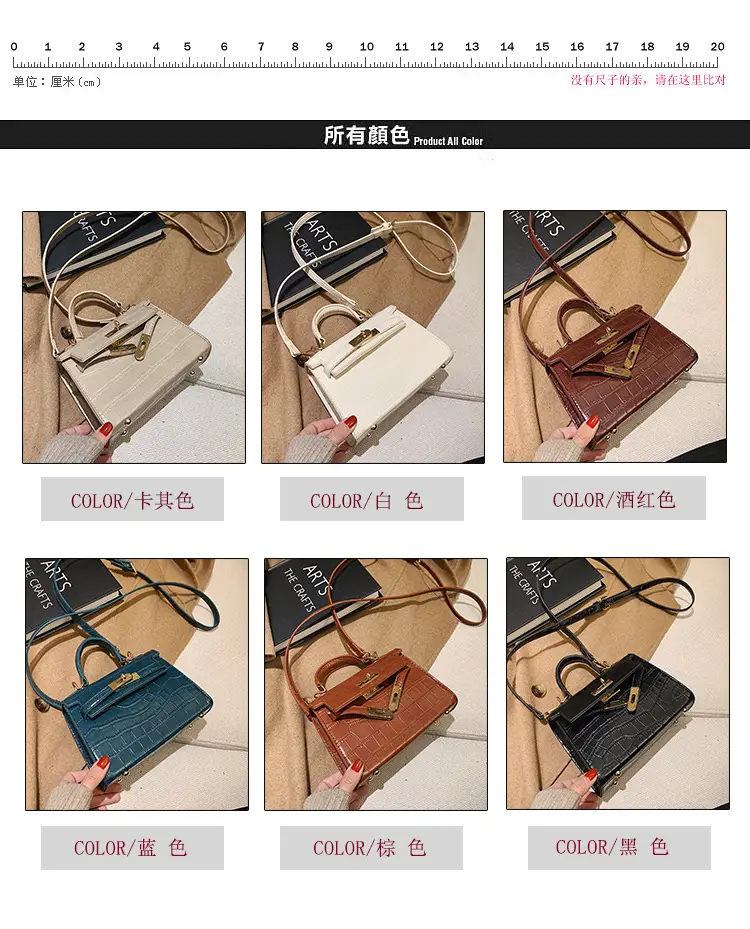 Black Croc Leather Crossbody Bag for Women — feature 16