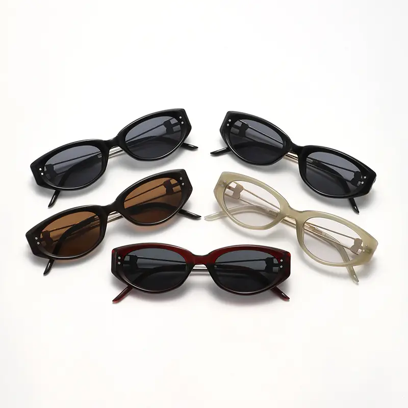 2026 Cat-Eye Sunglasses Black Korean Style Sun Protection - Image 9