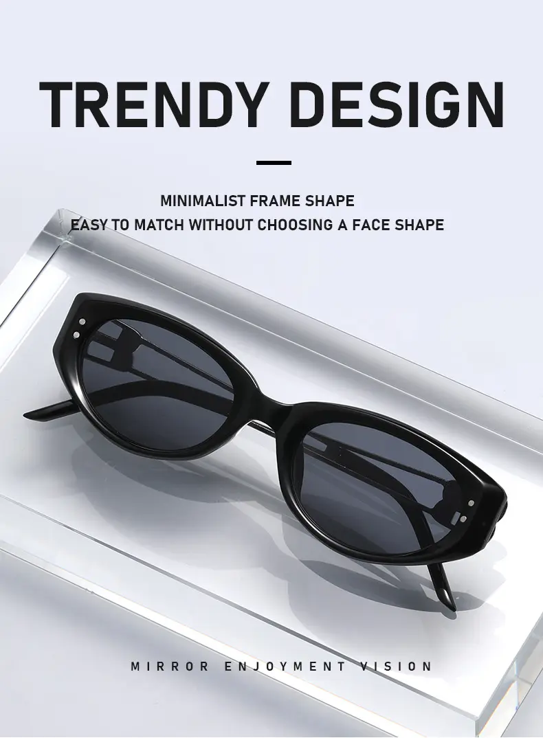2026 Cat-Eye Sunglasses Black Korean Style Sun Protection — feature 13