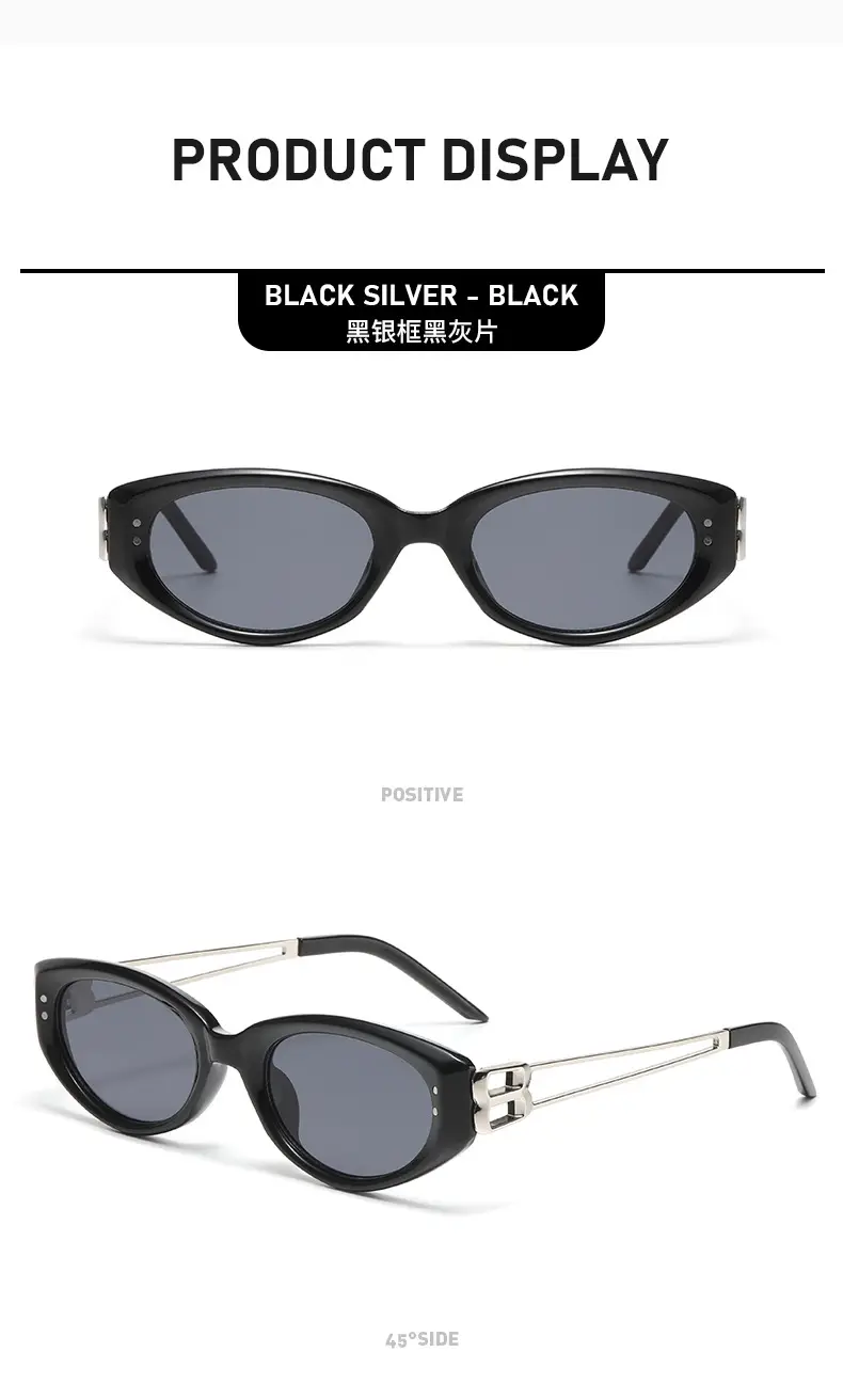 2026 Cat-Eye Sunglasses Black Korean Style Sun Protection — feature 18