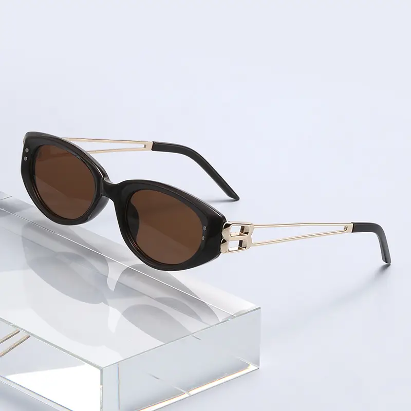 2026 Cat-Eye Sunglasses Black Korean Style Sun Protection - Image 2