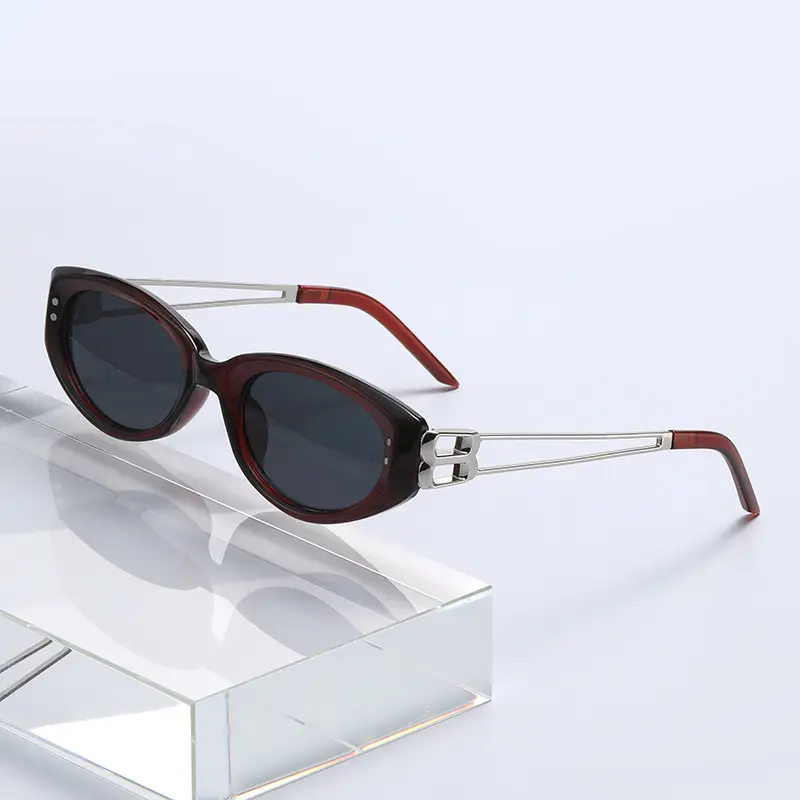 2026 Cat-Eye Sunglasses Black Korean Style Sun Protection - Image 3