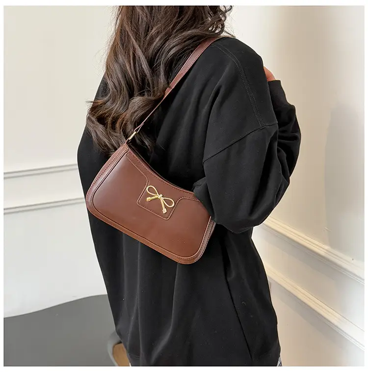 White Bow Shoulder Bag for Women Luxury Leather Commuter — feature 15