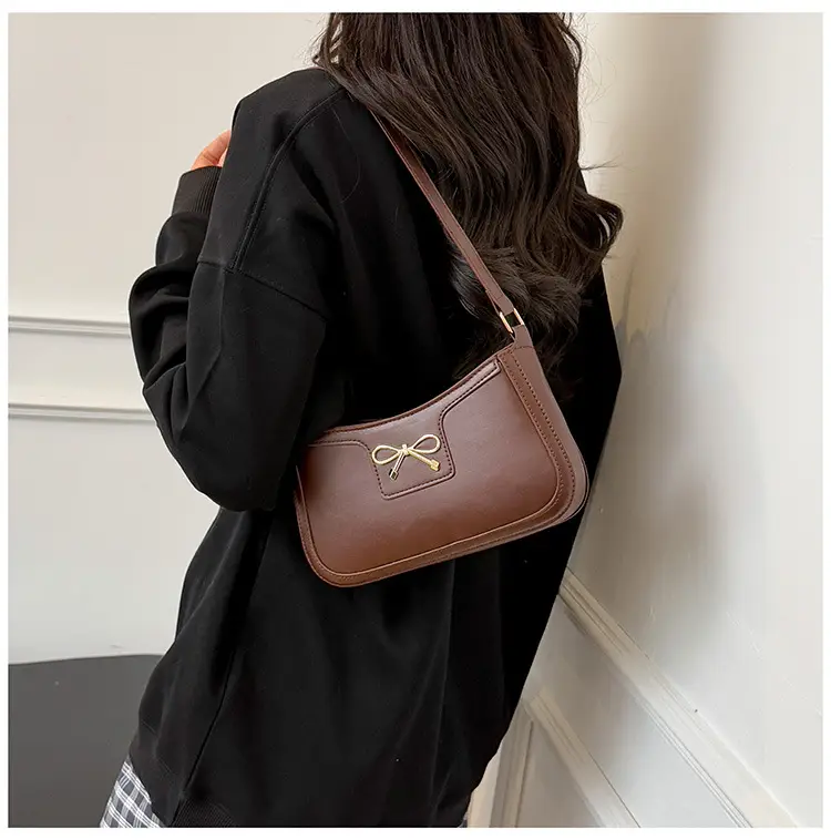 White Bow Shoulder Bag for Women Luxury Leather Commuter — feature 16