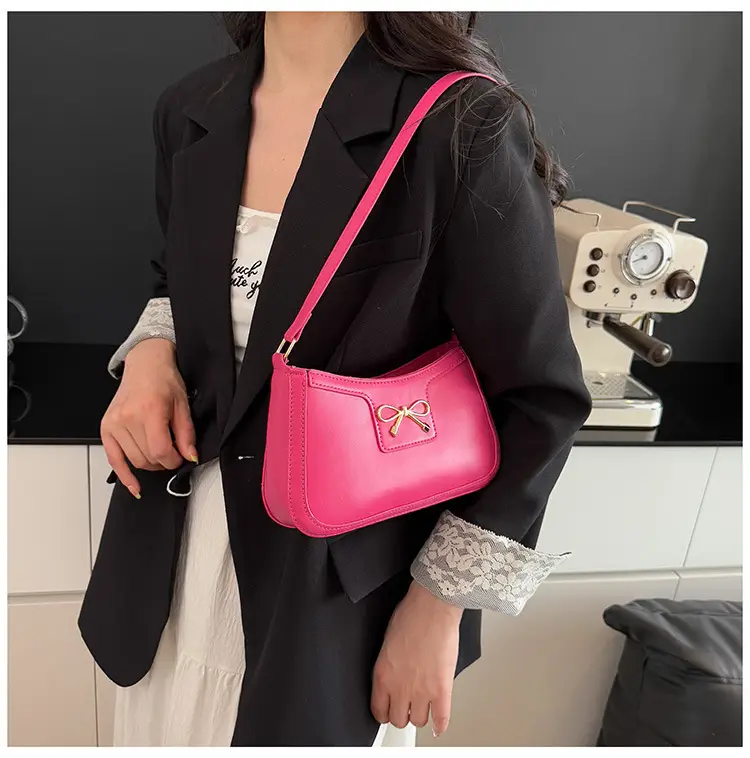 White Bow Shoulder Bag for Women Luxury Leather Commuter — feature 26