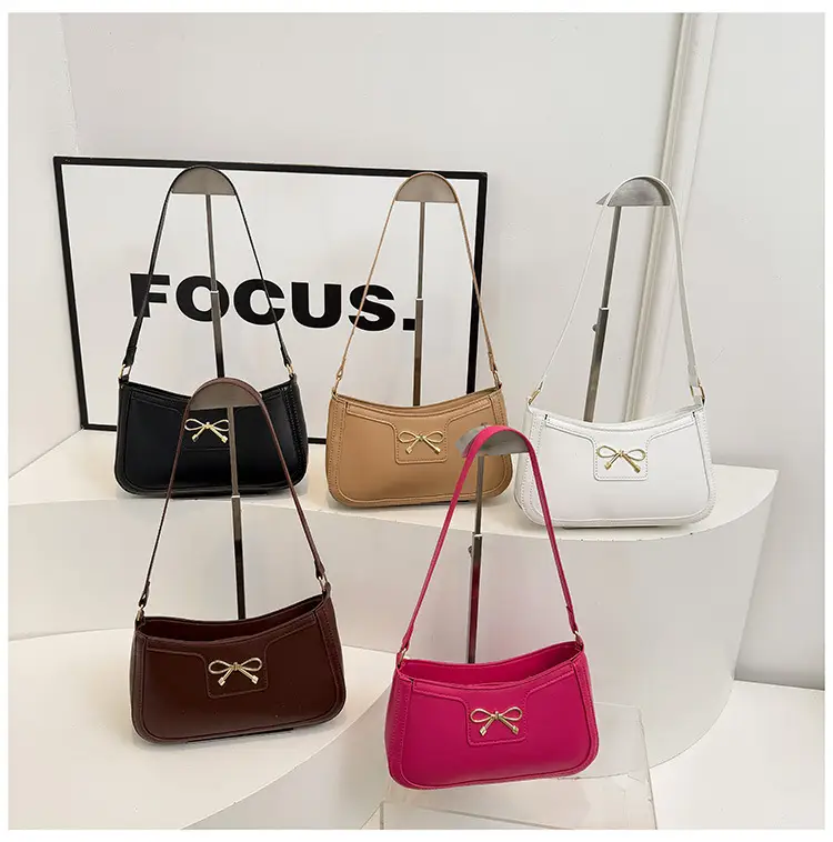 White Bow Shoulder Bag for Women Luxury Leather Commuter — feature 32