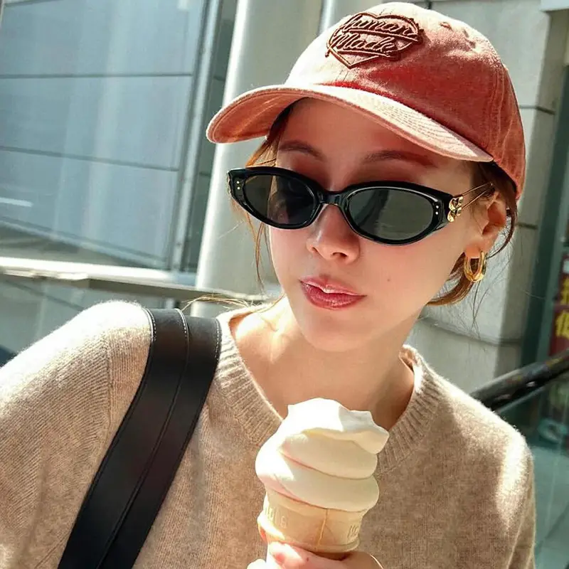 2026 Cat-Eye Sunglasses Black UV Protection Casual Wear - Image 7