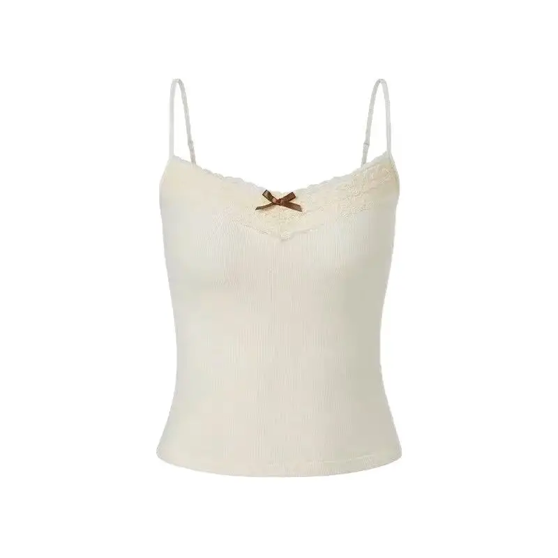 Spice Girls Lace Beautiful Strap Chest Pad Sweet Camisole Women's Pure Desire Style Sexy Outer Wear Base Shirt Inner Top