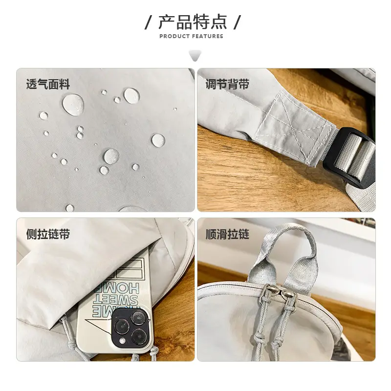 Men's Casual Crossbody Bag Grey 2025 Fashion - Image 6