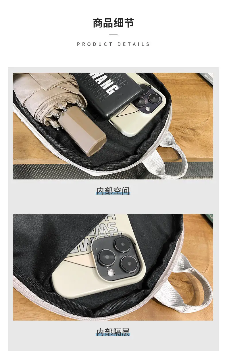 Men's Casual Crossbody Bag Grey 2025 Fashion — feature 7
