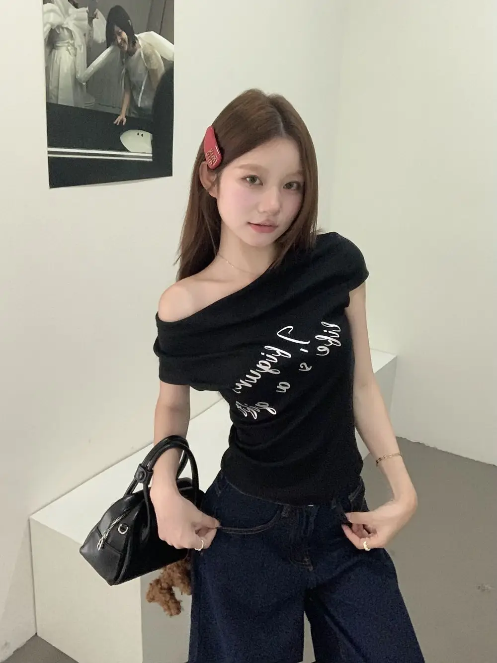复制_kumikumi甜辣妹字母印花短袖T恤女.jpg
