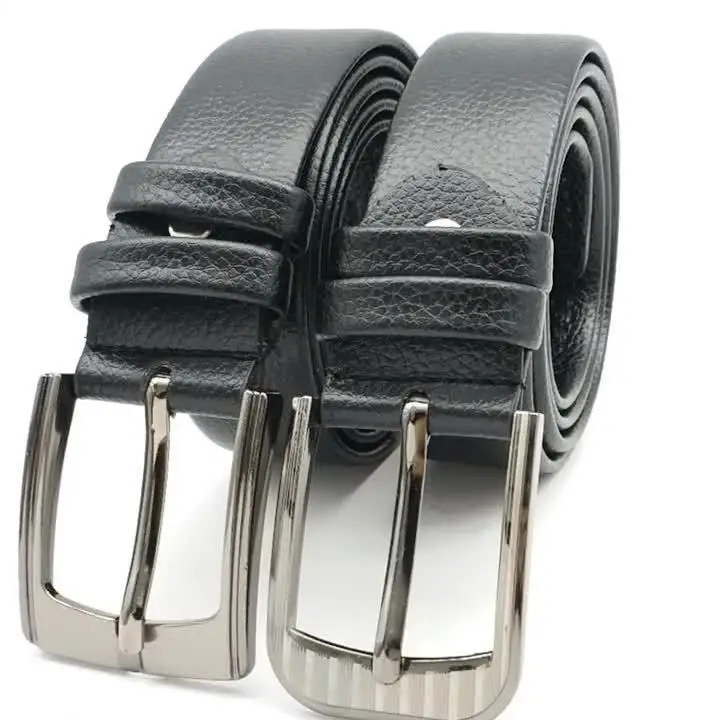 Men's Black Pin Buckle Belt Scratch Resistant - Image 6