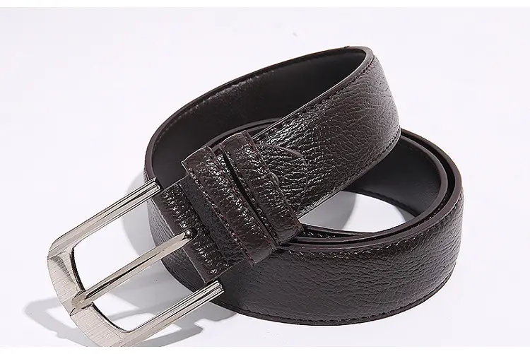 Men's Black Pin Buckle Belt Scratch Resistant — feature 9