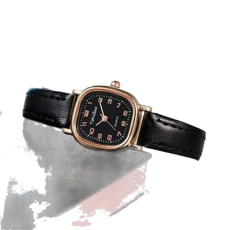 Women's Square Watch with Rose Gold Band - Image 11