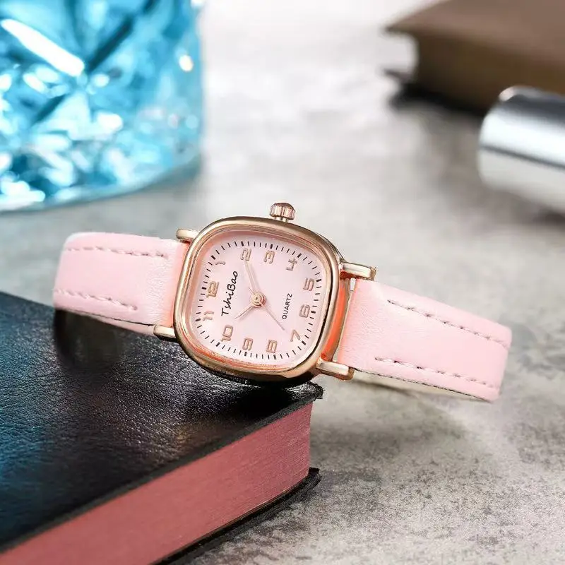 Women's Square Watch with Rose Gold Band - Image 4