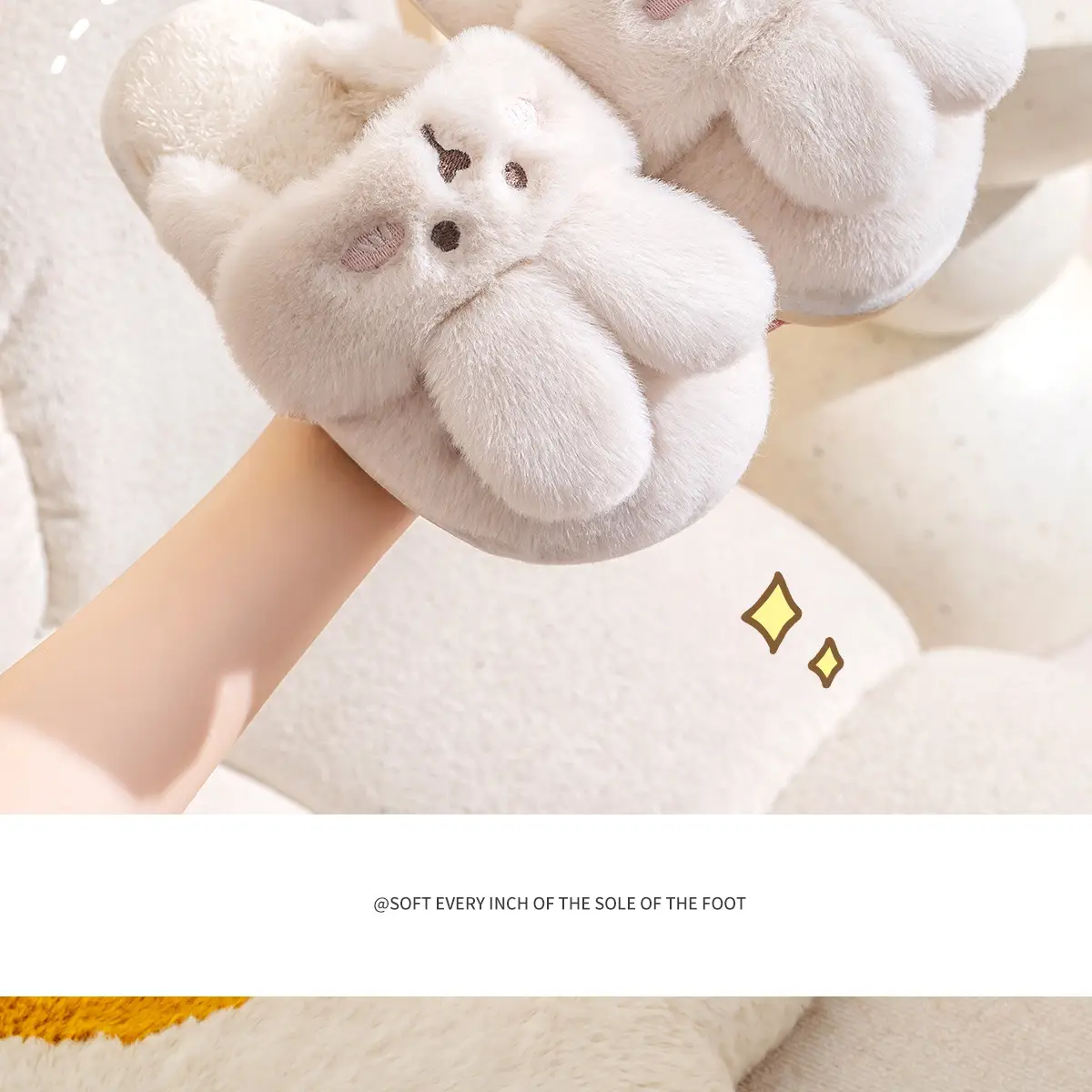 Children's Cotton Furry Slippers for Girls Autumn Winter 2024 — feature 18
