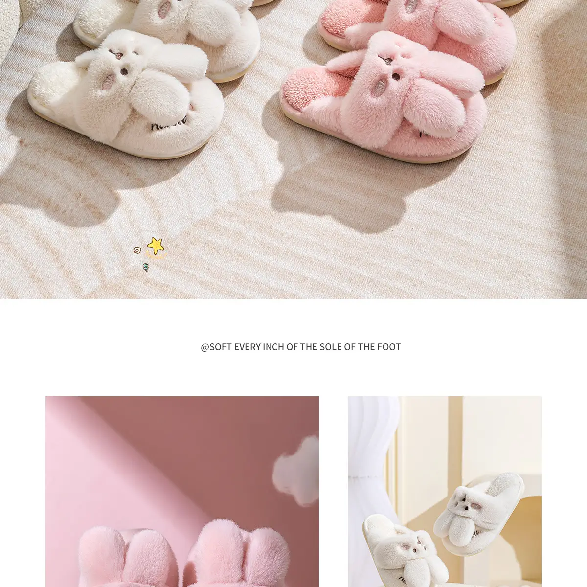 Children's Cotton Furry Slippers for Girls Autumn Winter 2024 — feature 21