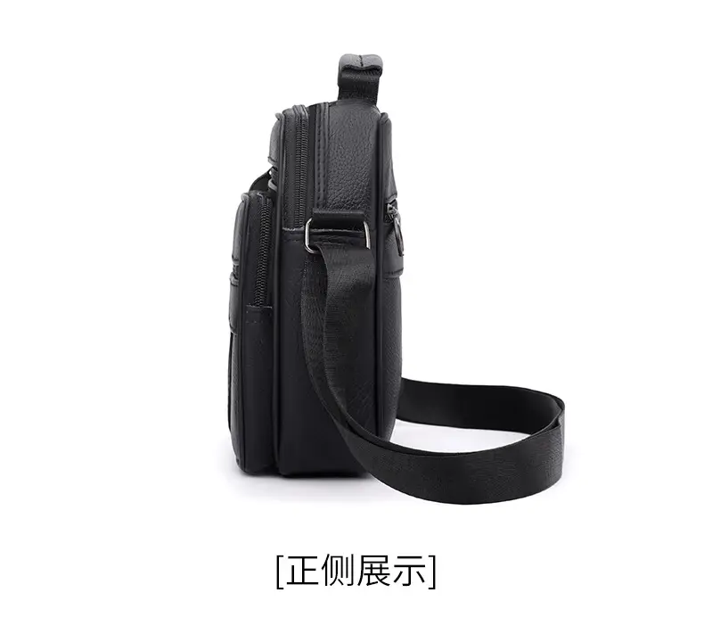 Men's Multi-Color Crossbody Shoulder Bag Large Capacity Leather — feature 16