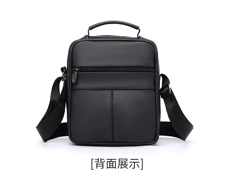 Men's Multi-Color Crossbody Shoulder Bag Large Capacity Leather — feature 17