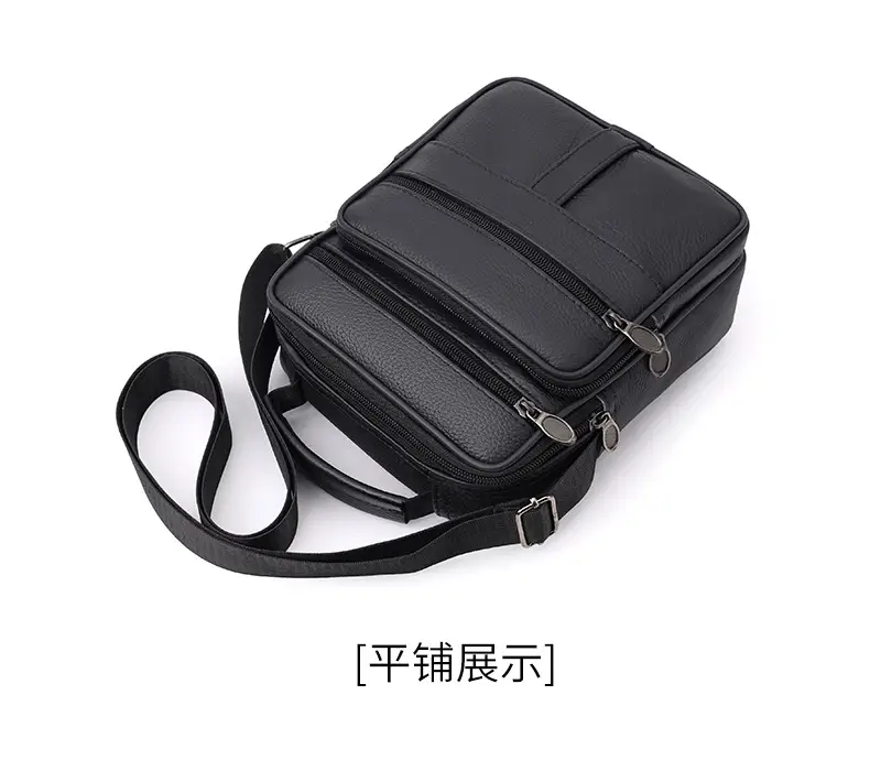Men's Multi-Color Crossbody Shoulder Bag Large Capacity Leather — feature 19
