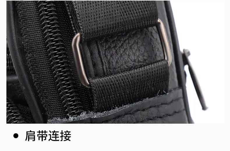Men's Multi-Color Crossbody Shoulder Bag Large Capacity Leather — feature 30