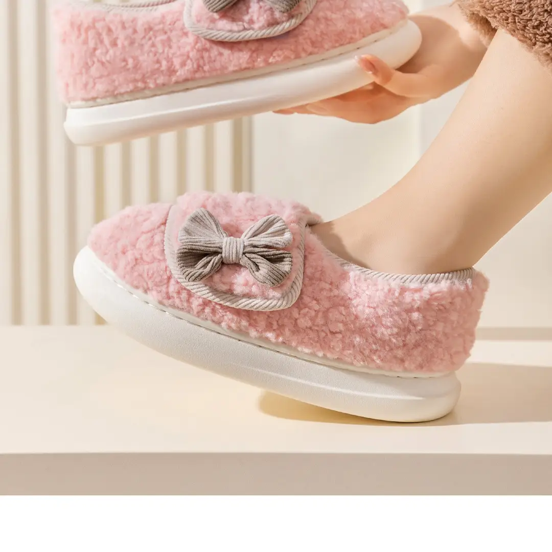 Maternity Confinement Shoes for Winter December Full-Wrap Heel Magic Non-Slip Cotton Shoes Postpartum Heel Cotton Slippers for Women — feature 23