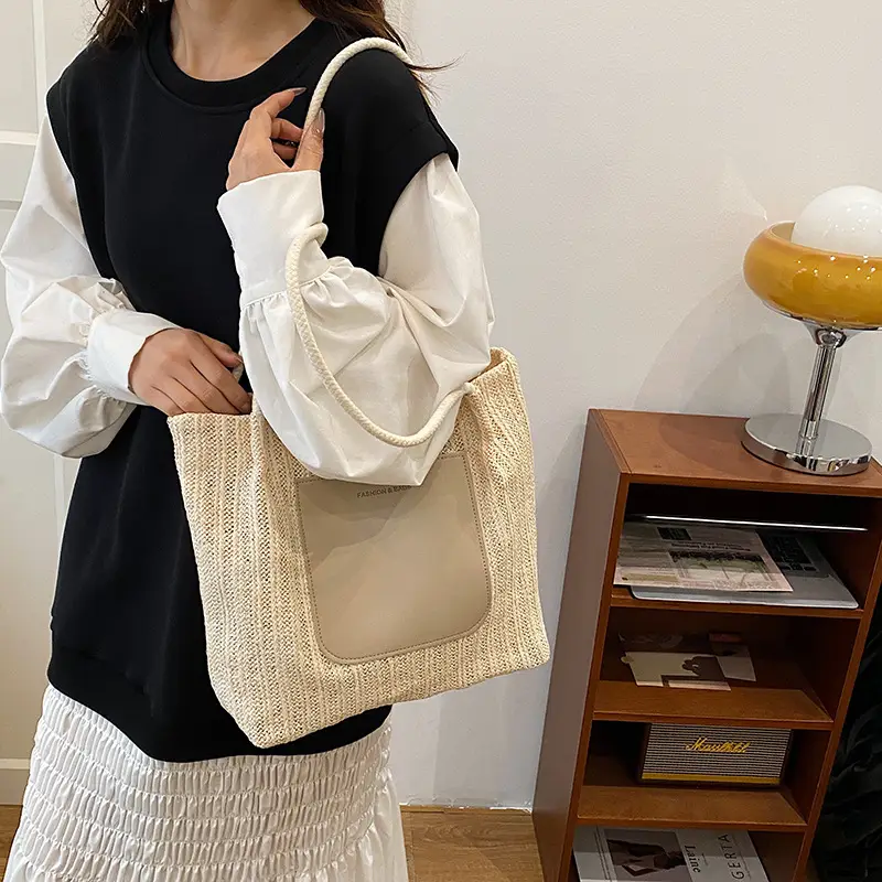 2026 Retro Beige Canvas Shoulder Bag Large Capacity — feature 14