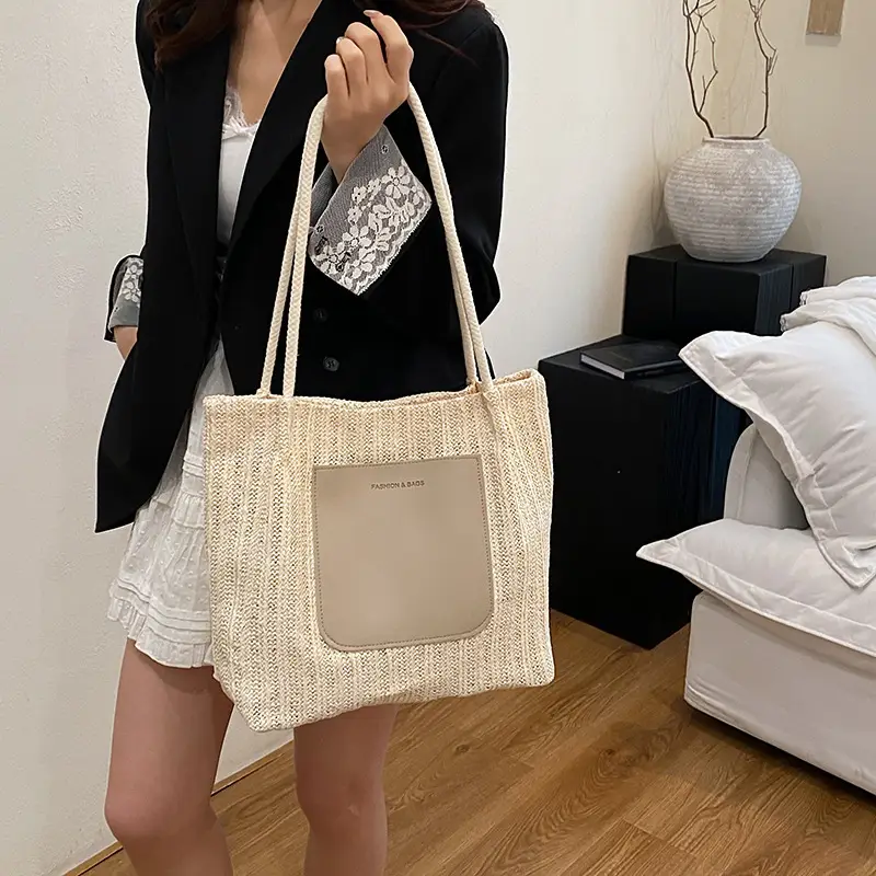 2026 Retro Beige Canvas Shoulder Bag Large Capacity — feature 29