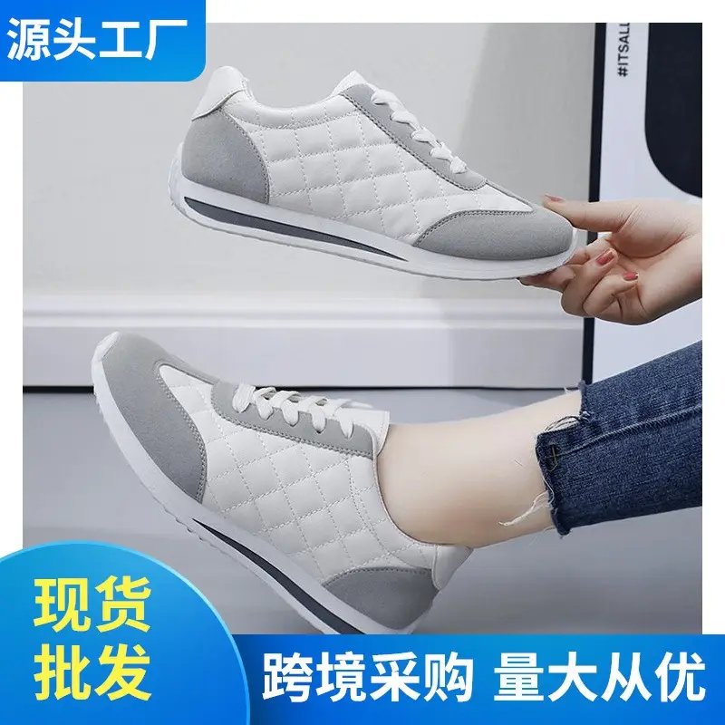 Cross-border Amazon Hot New Lace-up Casual sneaker Soft Sole All-match Forrest Gump Shoes Comfortable Student White Shoes
