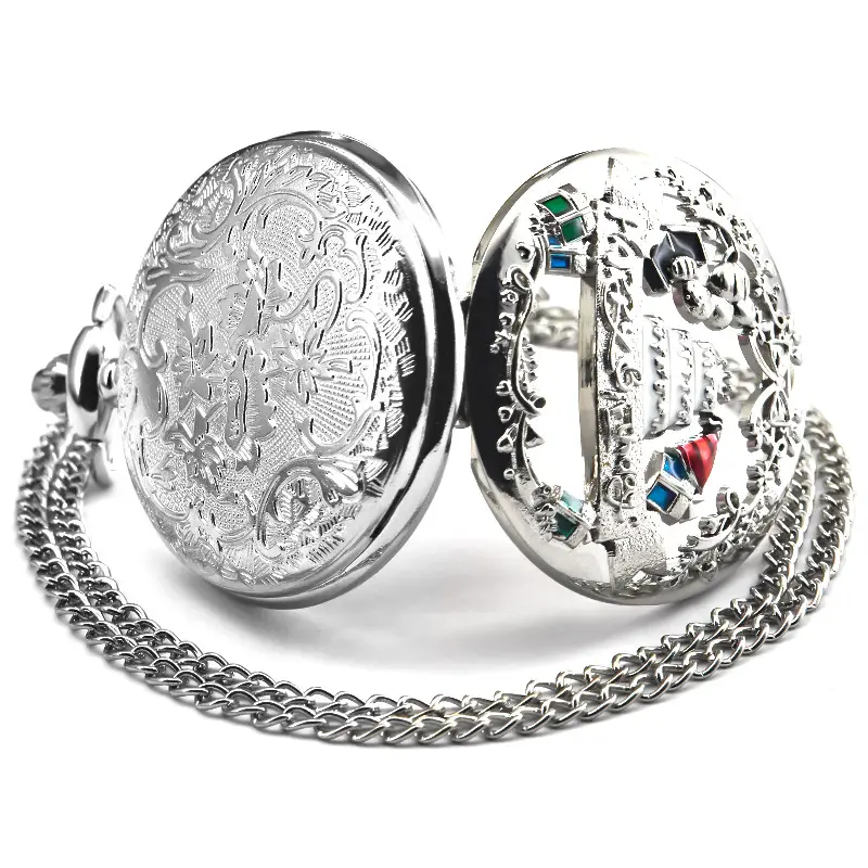 Happy Birthday Mechanical Pocket Watch with Crown Design — feature 7