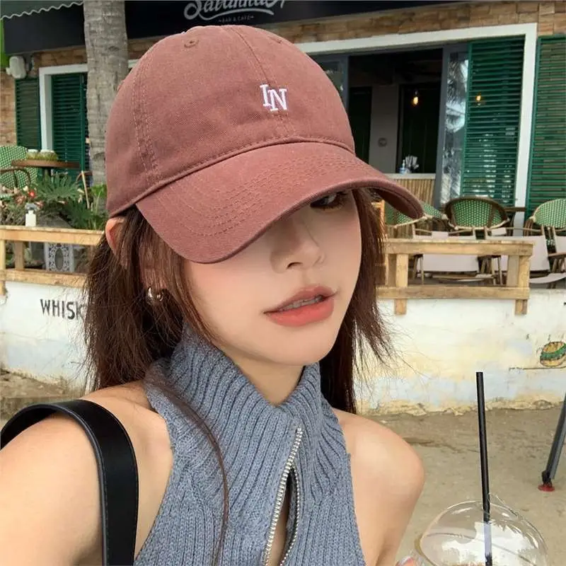 Gray Knitted Baseball Cap for Women Men Summer Travel Sports - Image 8