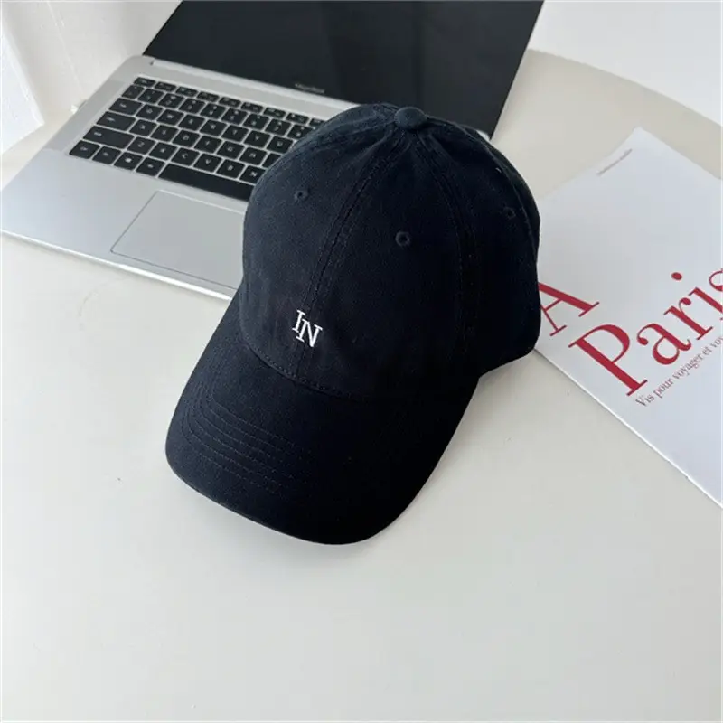 Gray Knitted Baseball Cap for Women Men Summer Travel Sports - Image 2