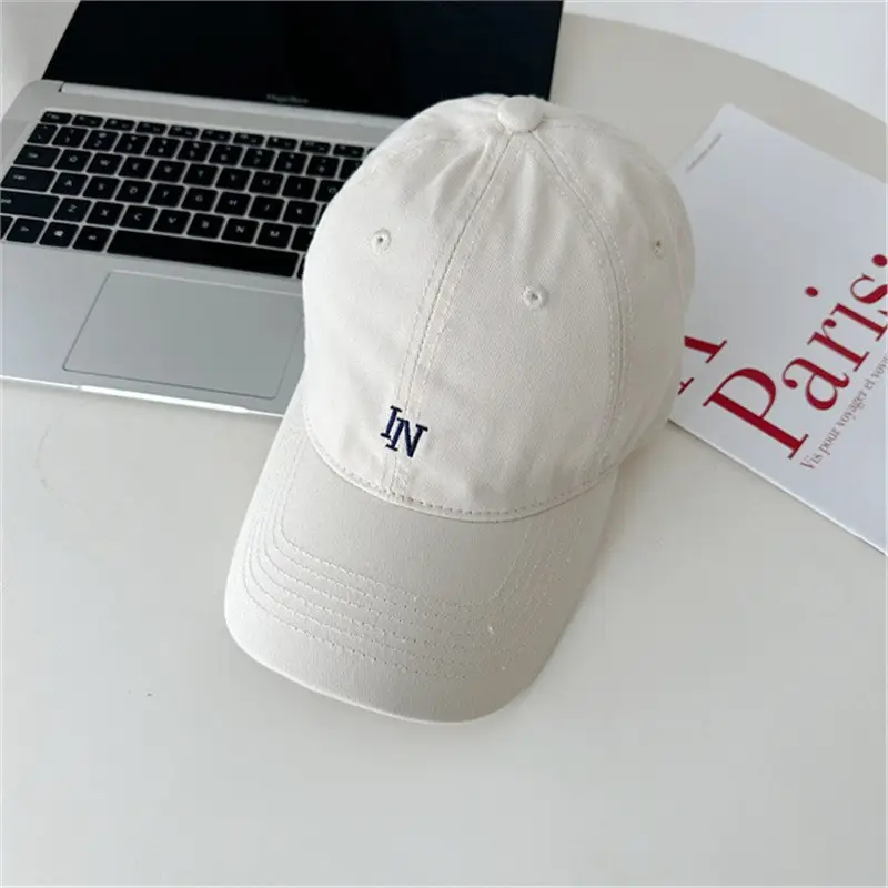 Gray Knitted Baseball Cap for Women Men Summer Travel Sports - Image 5