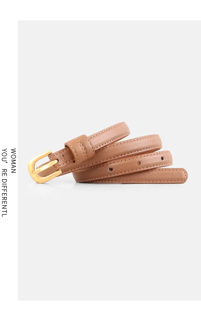2025 Korean Style Women's Belt Genuine Leather Needle Buckle — feature 12