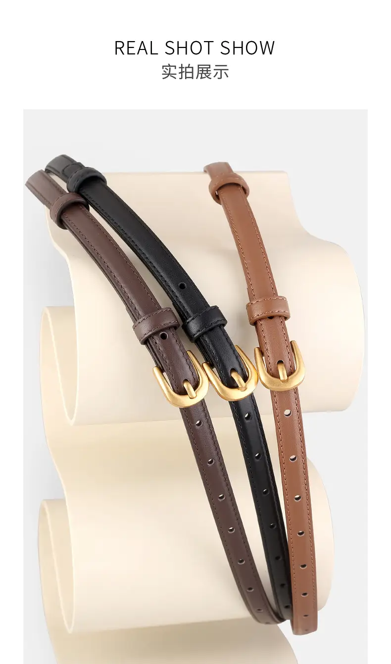 2025 Korean Style Women's Belt Genuine Leather Needle Buckle — feature 14