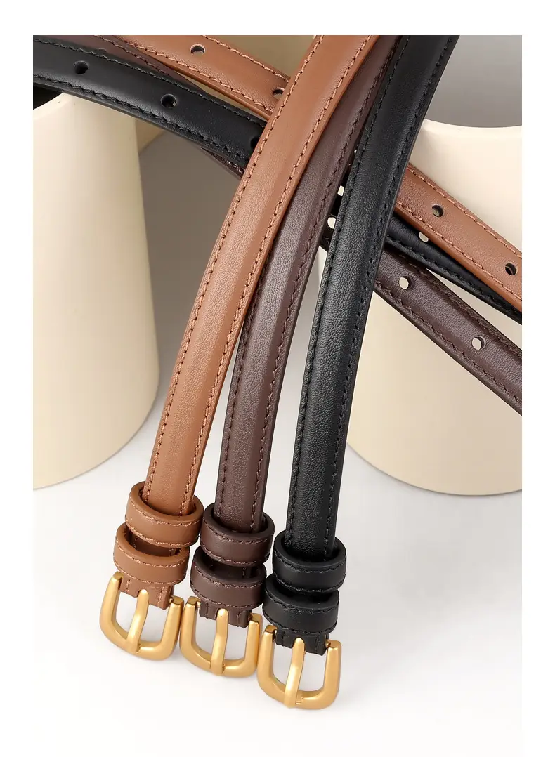 2025 Korean Style Women's Belt Genuine Leather Needle Buckle — feature 15