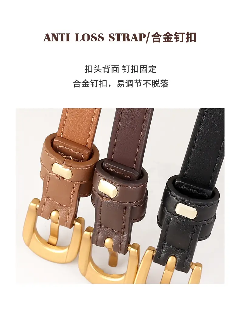 2025 Korean Style Women's Belt Genuine Leather Needle Buckle — feature 7