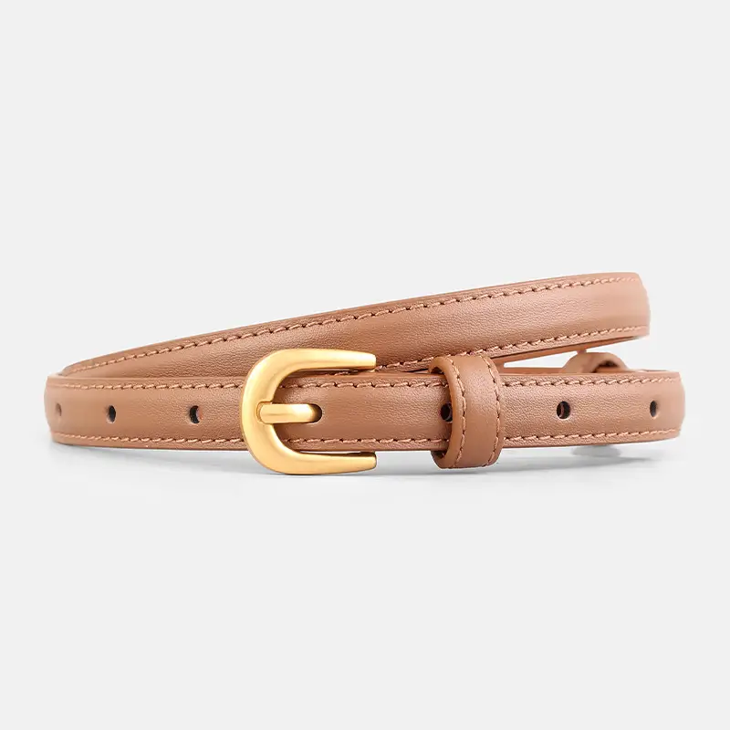 2025 Korean Style Women's Belt Genuine Leather Needle Buckle