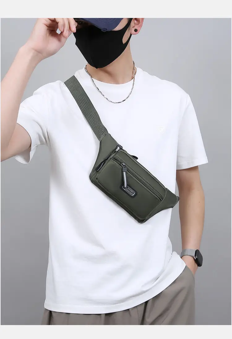 Unisex Sports Waist Bag Lightweight Shoulder Crossbody Business Cash Bag — feature 30
