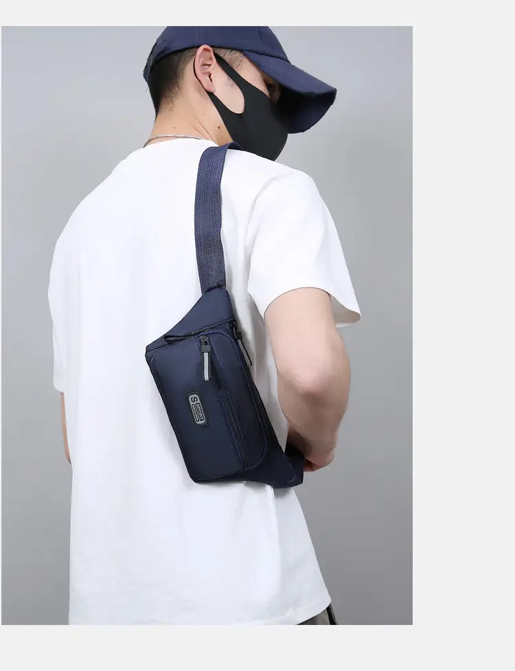 Unisex Sports Waist Bag Lightweight Shoulder Crossbody Business Cash Bag — feature 33