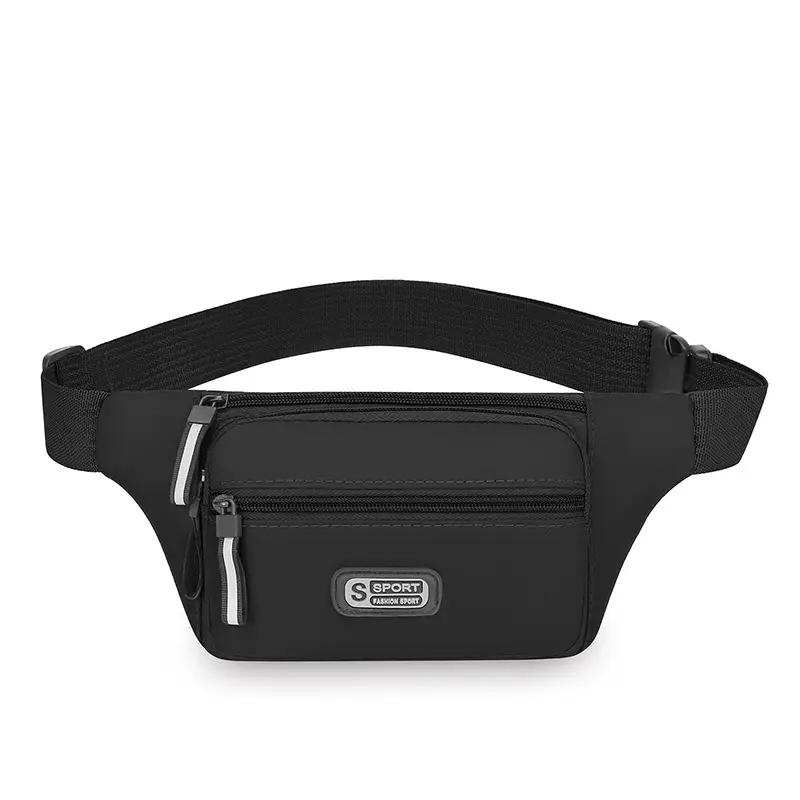 Unisex Sports Waist Bag Lightweight Shoulder Crossbody Business Cash Bag - Image 4