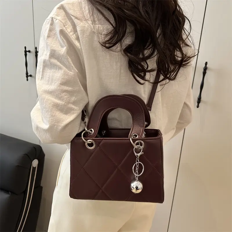 Black Quilted Princess Diana Shoulder Bag for Women
