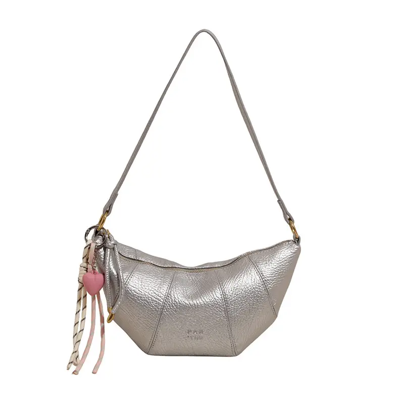 Silver One-Shoulder Crossbody Bag for Women - Image 11