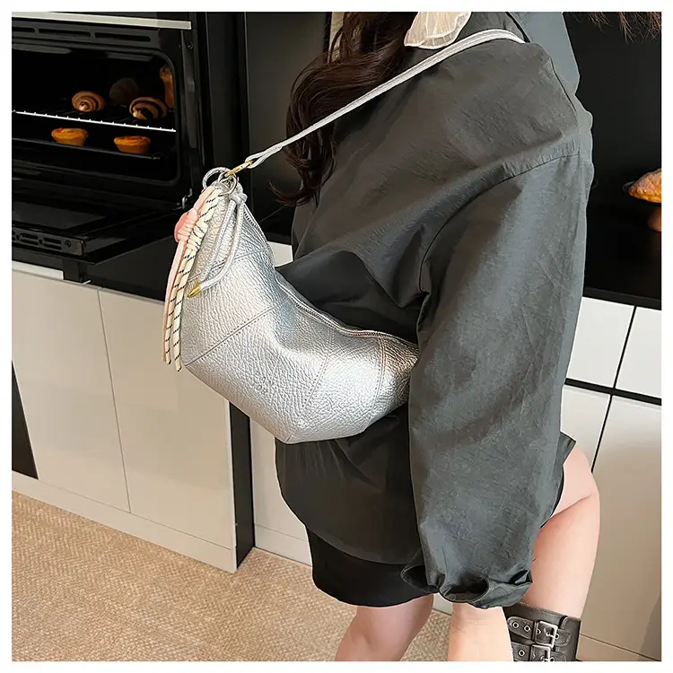 Silver One-Shoulder Crossbody Bag for Women — feature 18