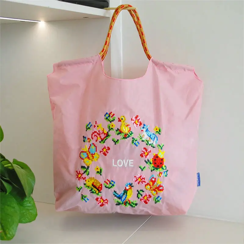 2025 Embroidered Duck Crossbody Bag Black White - Image 7