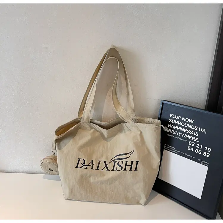 Women Canvas Shoulder Bag Pink Orange Large Capacity — feature 28