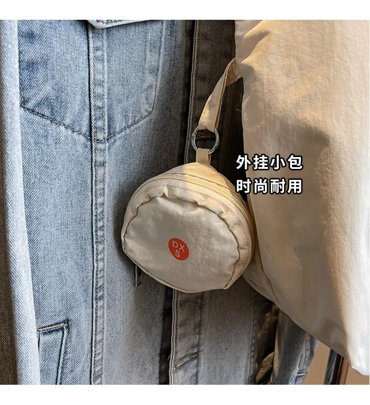 Women Canvas Shoulder Bag Pink Orange Large Capacity — feature 4