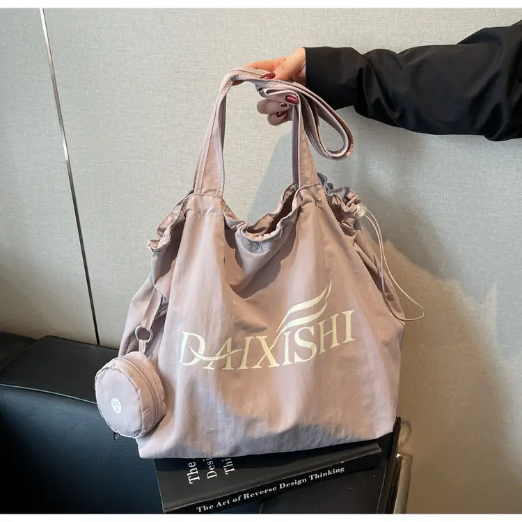 Women Canvas Shoulder Bag Pink Orange Large Capacity — feature 44