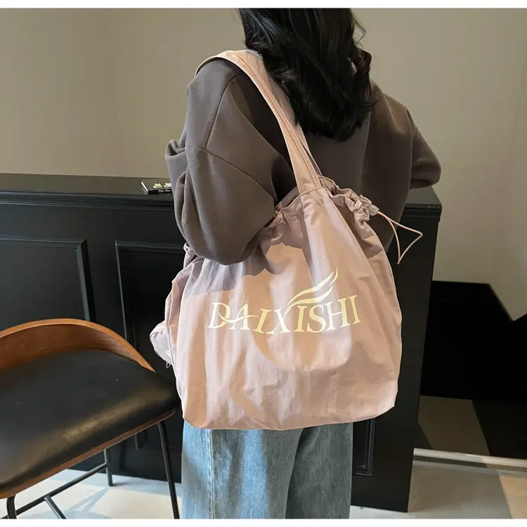 Women Canvas Shoulder Bag Pink Orange Large Capacity — feature 48