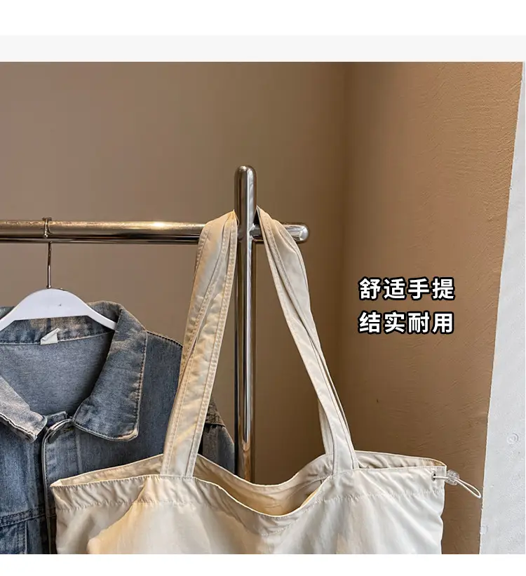 Women Canvas Shoulder Bag Pink Orange Large Capacity — feature 5